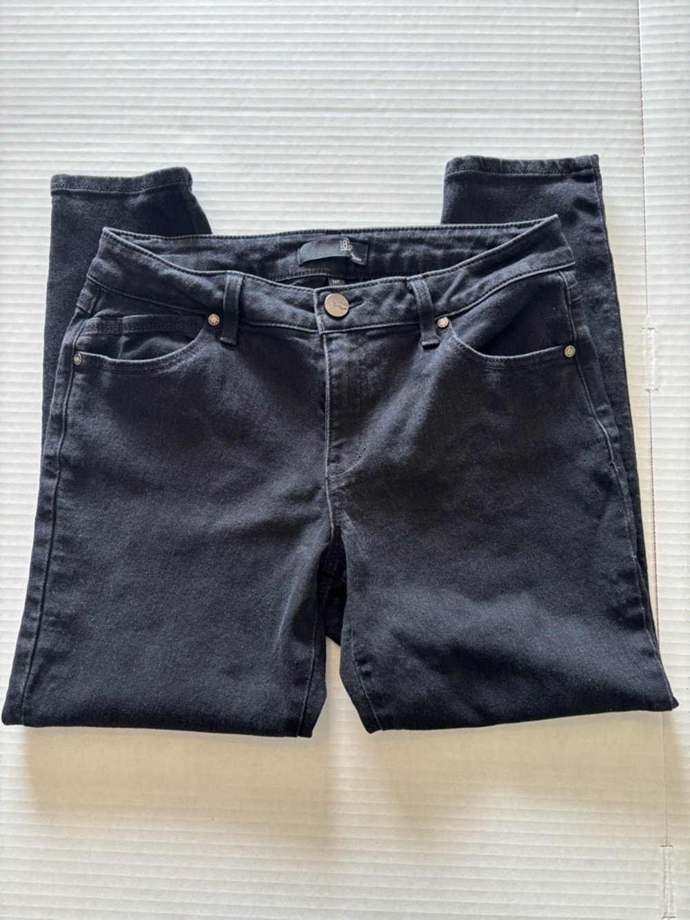 1822 Denim Women's Black Skinny Jeans 12 P